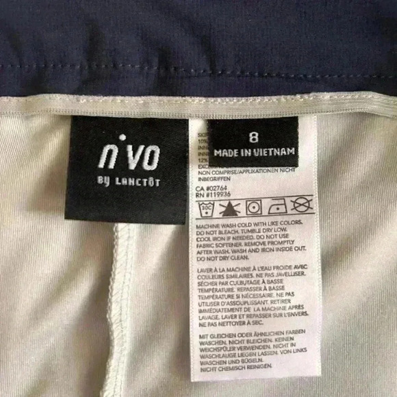Women’s NVO by Lanctot Navy Golf Skirt with Built in Shorts Size 8 - Picture 11 of 11